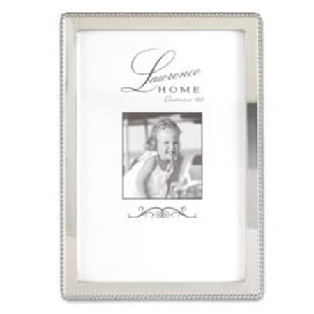 Lawrence Frames 4 x 6 in. Bead Picture Frame, Silver 710746